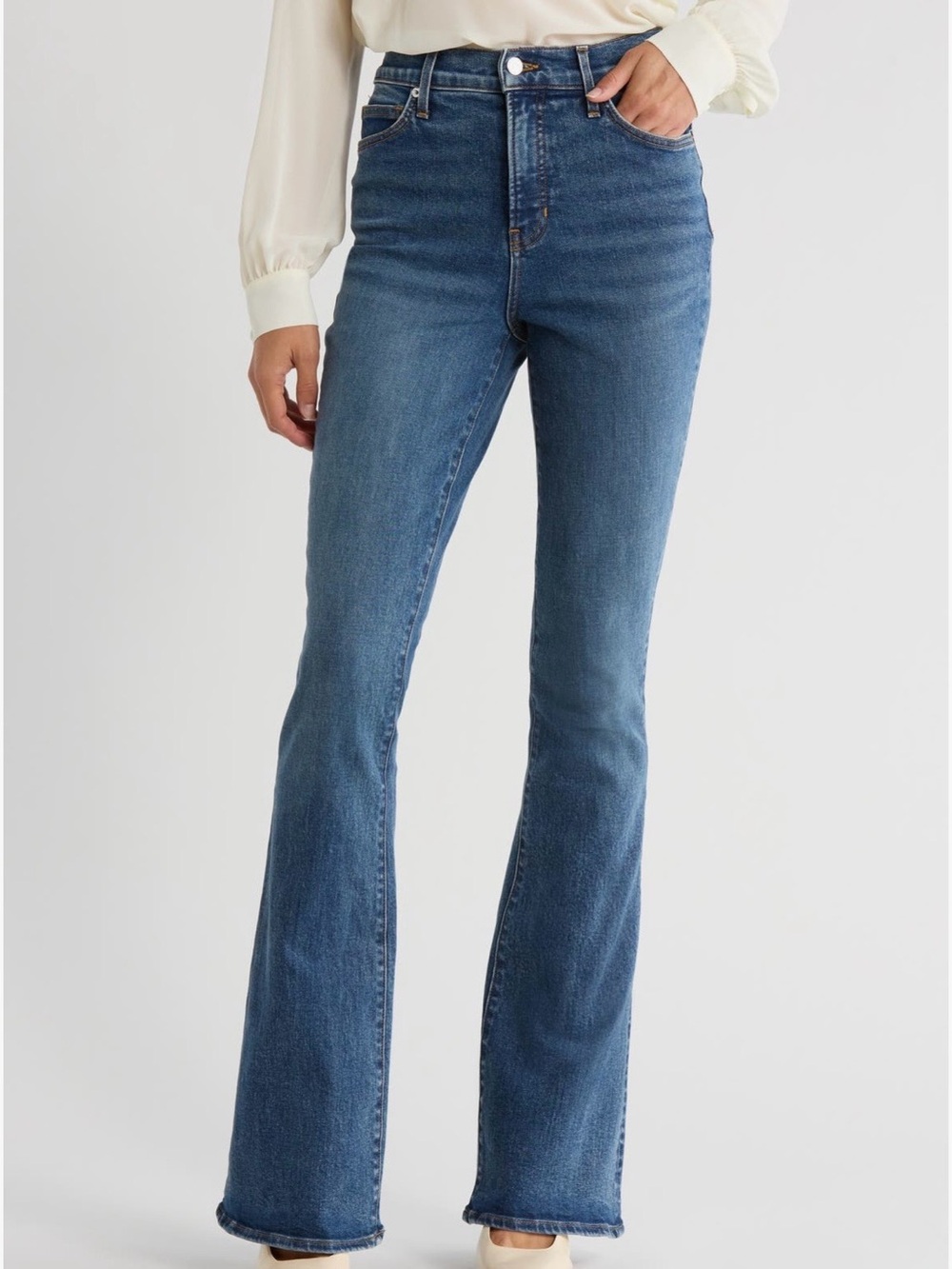 Veronica Beard Beverly High Rise Flared Jeans Rebel Blue Sz 25 NWT $89 orig $325